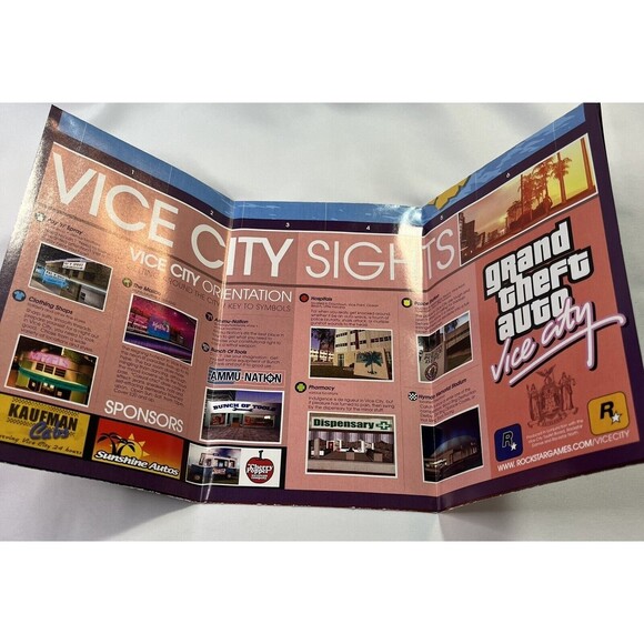 Grand Theft Auto: Vice City GTA (PlayStation 2, 2002) COMPLETE W/ MAP & TESTED - Picture 11 of 11